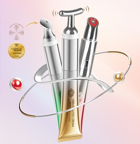 Eye Cream Tube with Vibration Massage Applicator