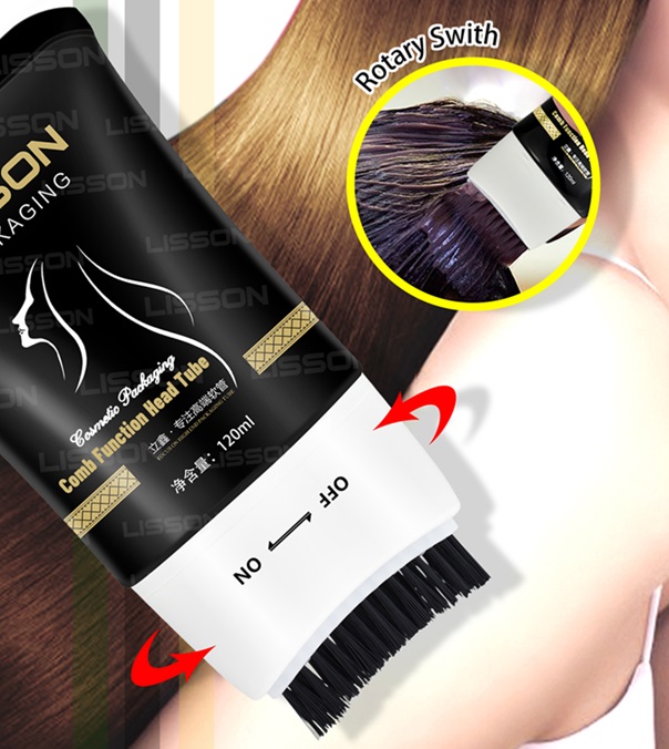 Hair Dye Tube with Brush Applicator