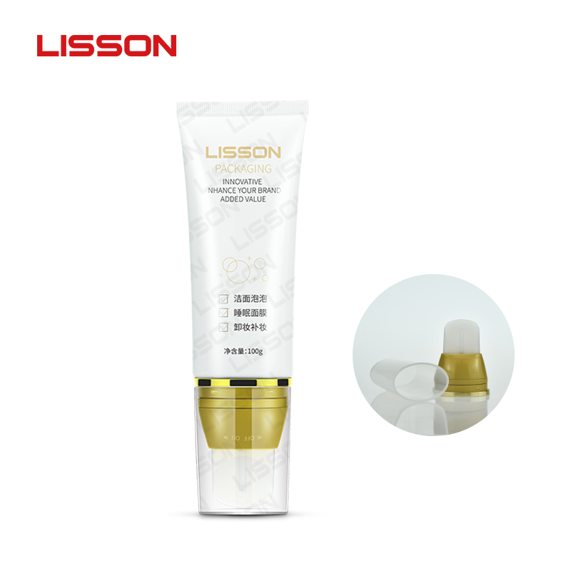 Silicone applicator cosmetic tube