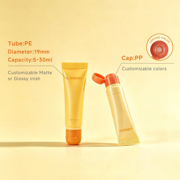 limited valve flip top pe tube