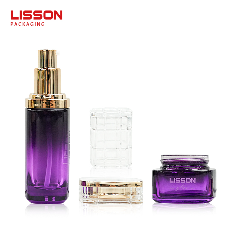 Custom Glass Cosmetic Set
