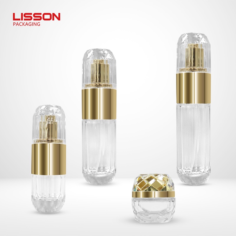 Luxury Glass Cosmetic Bottles And Jars