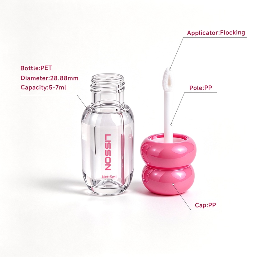 Plastic PET Lip Gloss Bottles