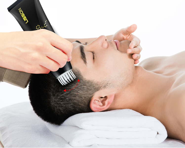 Plastic Hair Care Tube with Brush Massage Applicator