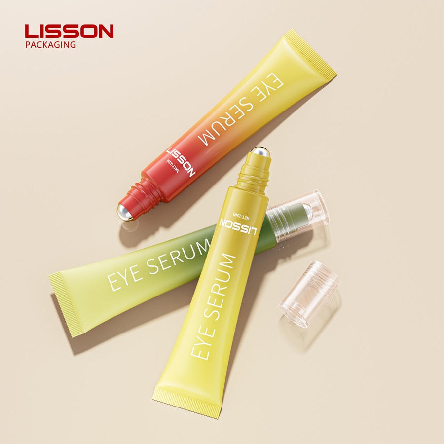 Steel Roller Ball Applicator Eye Cream Tube