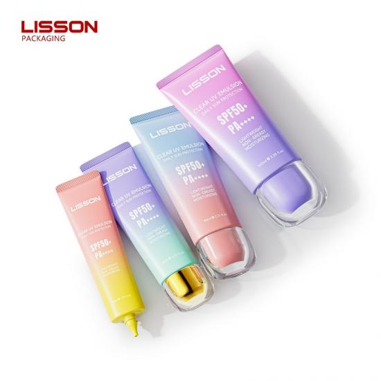 หลอดเครื่องสำอางทรงวงรีสั่งทำพิเศษพร้อมฝาสองชั้น