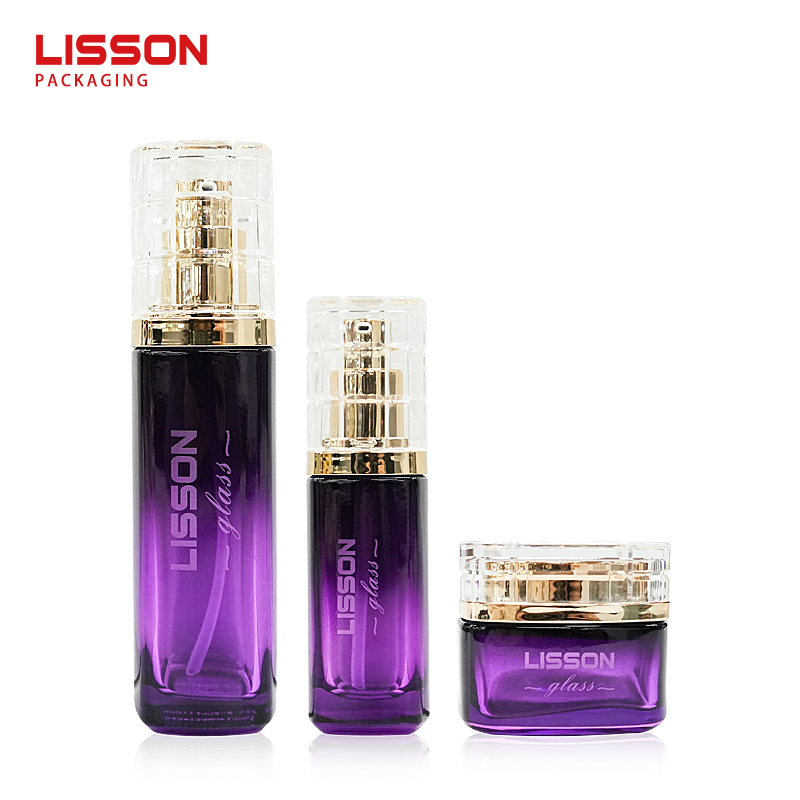 Skincare Glass Bottle and Jar