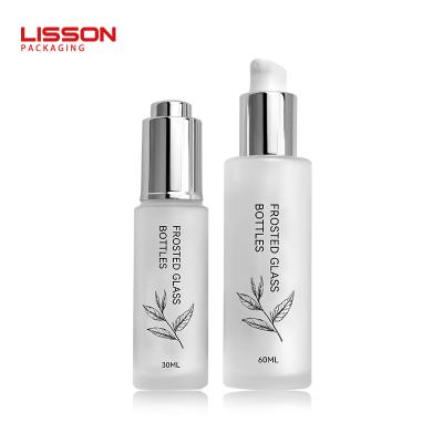 matte glass dropper bottle packaging