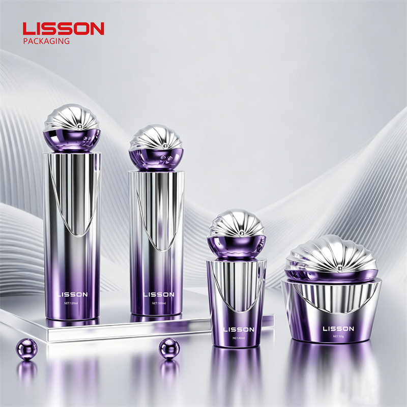 luxury glass skincare bottle and jar
