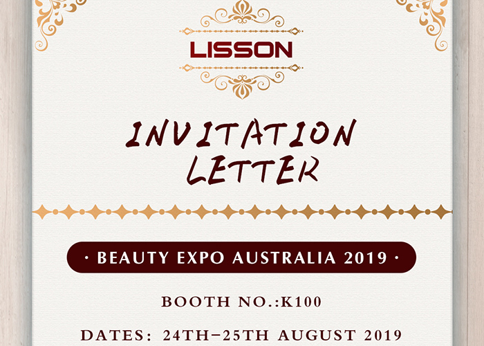 จดหมายเชิญเพื่อความงาม expo australia 2019